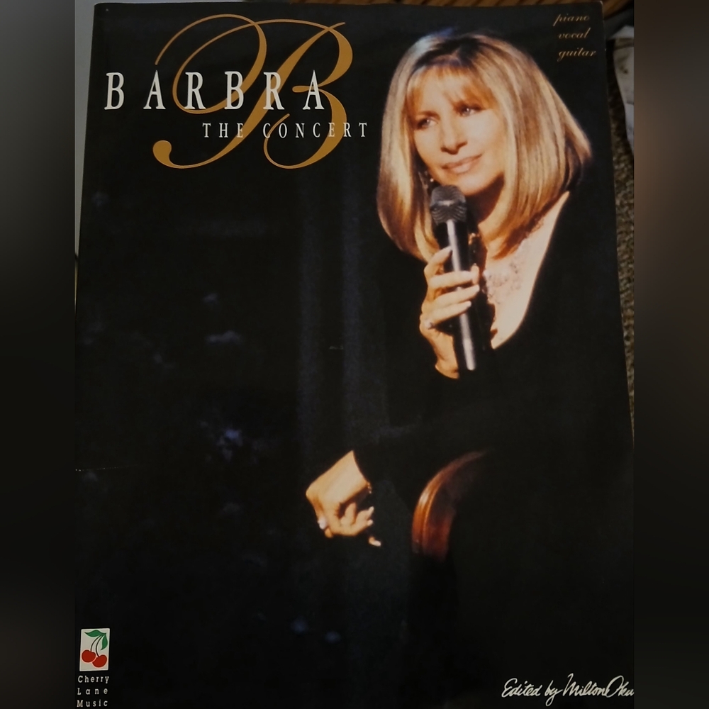Vintage Barbara Streisand music book / Sheet Music The Concert